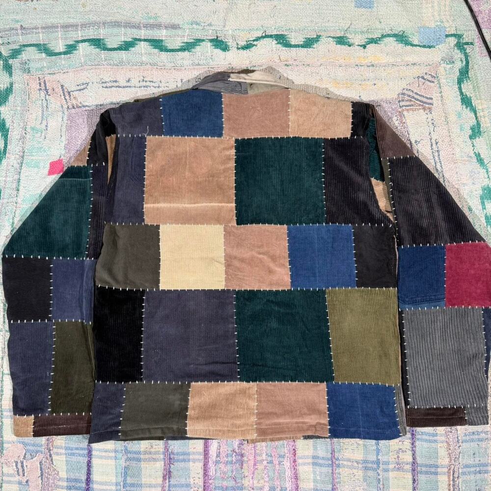 Custom patchwork corduroy jacket size medium - Picture 2 of 6